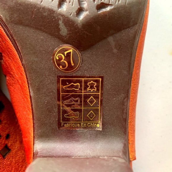 Brand new L'Artiste open toe genuine leather heel slingbacks US size 7 EUR 37 - Picture 8 of 8